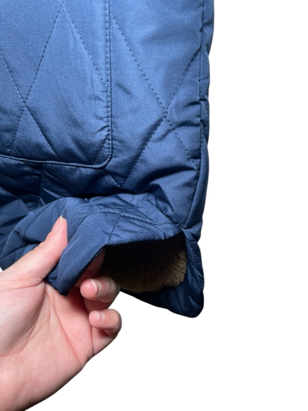 Original Weatherproof Vintage Women's Sherpa Lined Quilted Long Coat Size Small - Picture 8 of 16